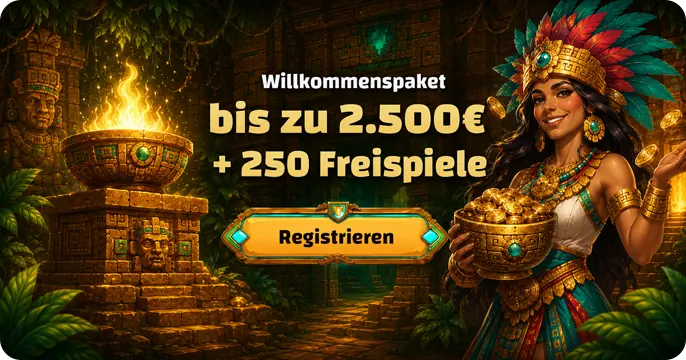 IncaSpin Willkommenspaket bis zu 2.750€ + 275 Freispiele